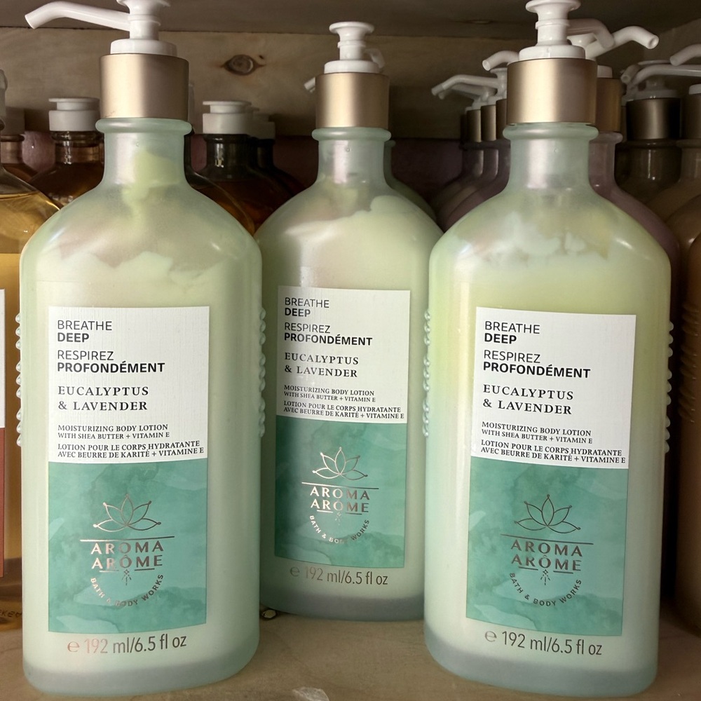 3 breathe deep -Eucalyptus & Lavender Body Lotion - Mint Green